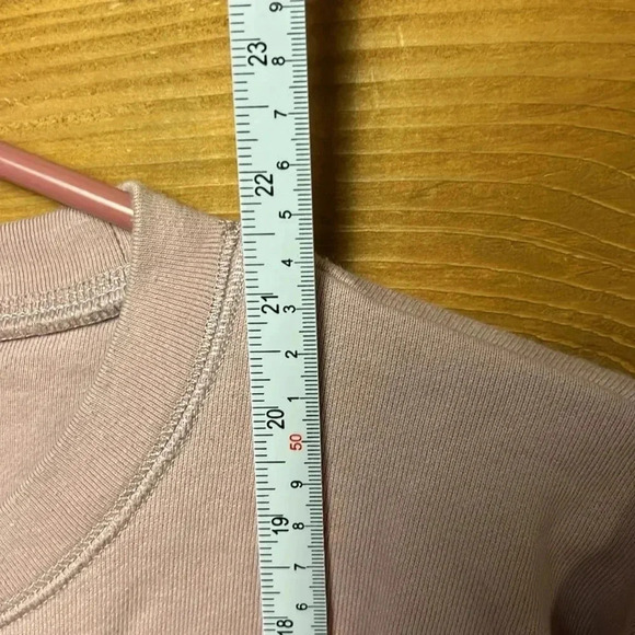 Madewell women’s ombre sweatshirt medium, mauve, pink long sleeve pull over Y2K - Picture 5 of 6